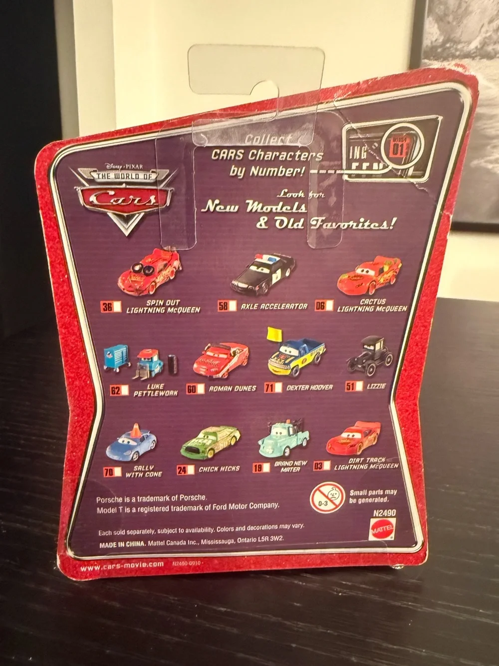 Pixar Cars Sally Diecast Toy Car Sally with Cone on Head Sealed Unopened Flawed